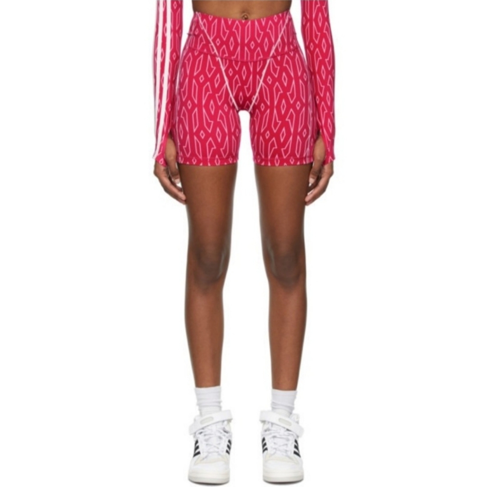 Adidas x Ivy Park Monogram Pink Cycling Shorts